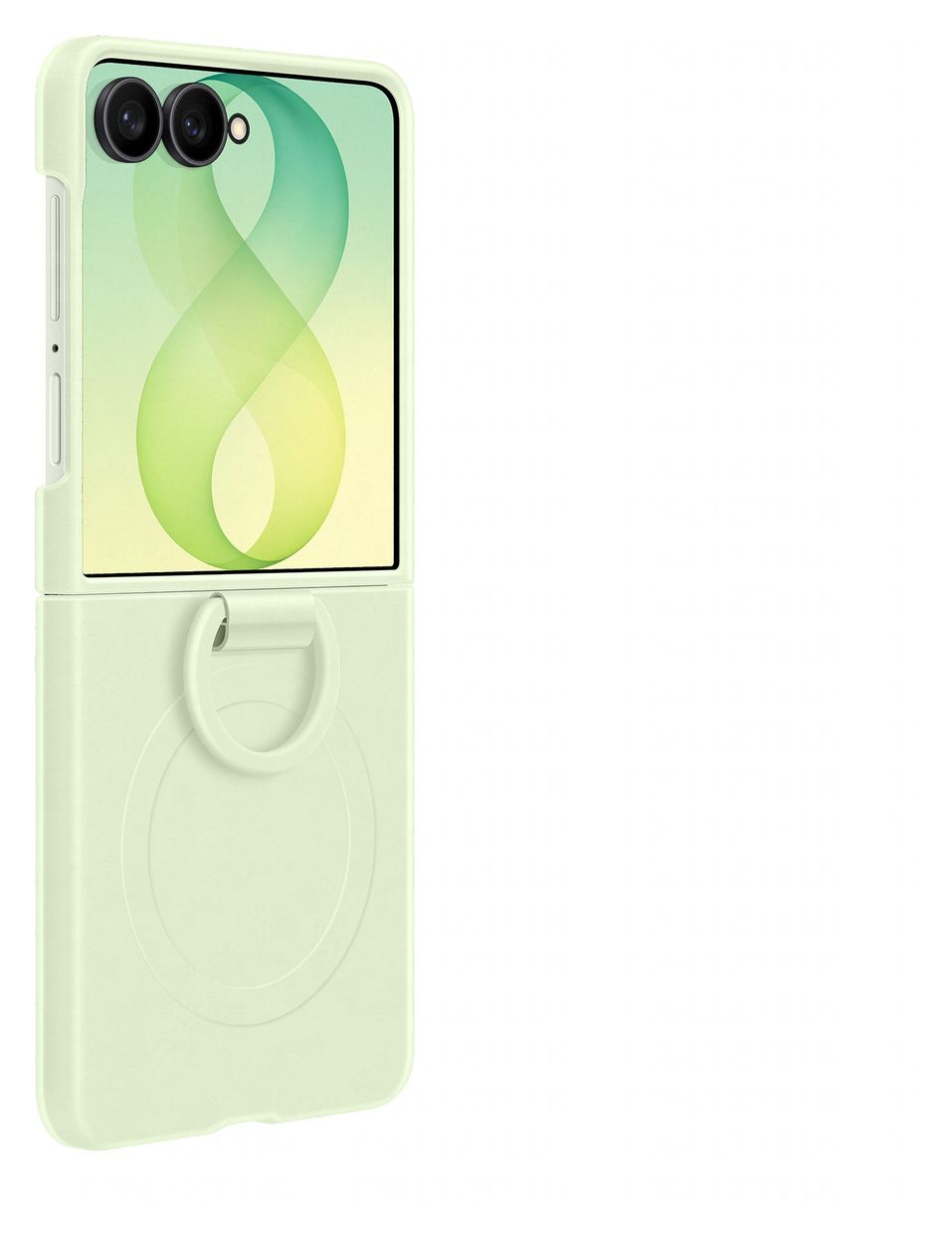 Silicone Magnet Case Cover für Samsung Z Flip8  (Grün) 
