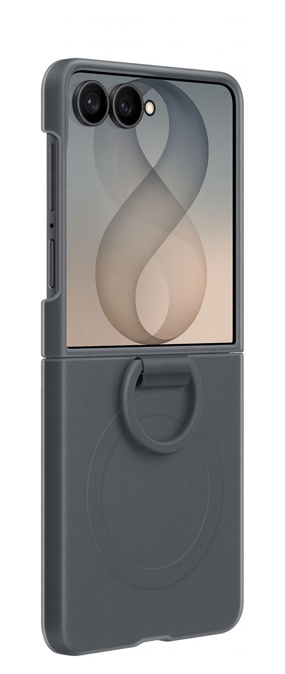 Silicone Magnet Case Cover für Samsung Z Flip8  (Schwarz) 