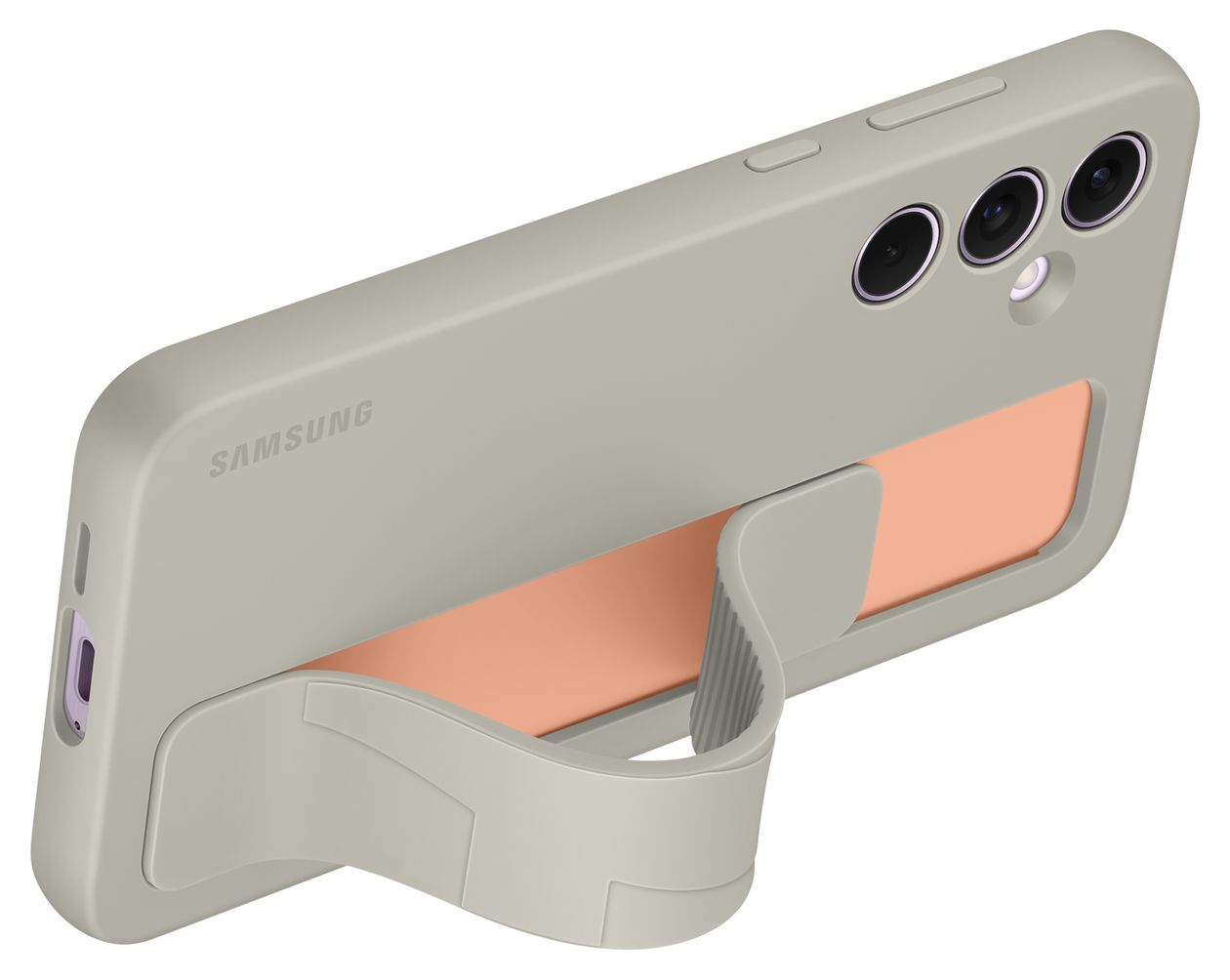 Standing Grip Cover für Samsung Galaxy A55  (Grau) 