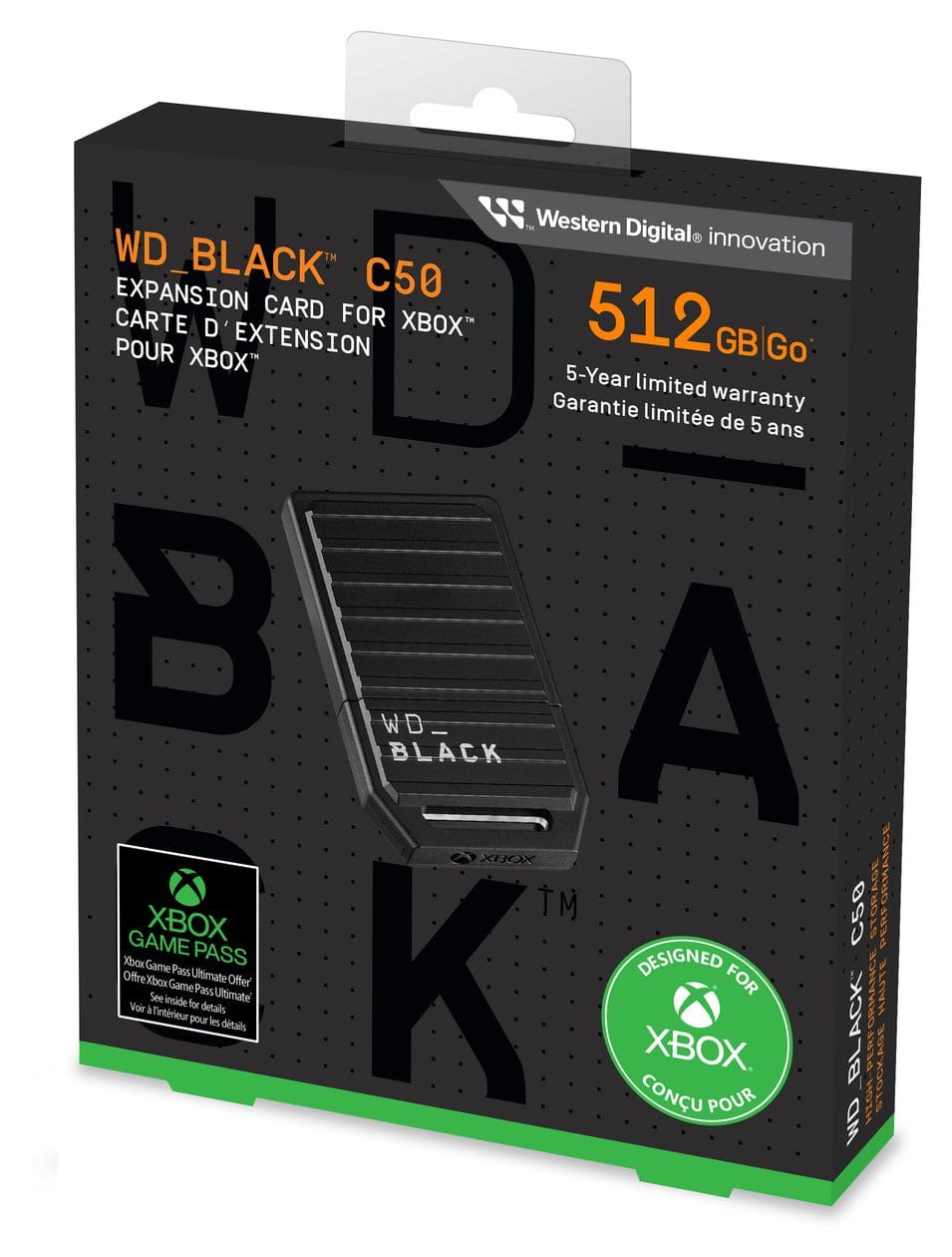 Black C50 Erweiterungskarte 500GB Xbox Series X/Xbox Series S  (Schwarz) 