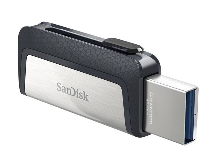 Ultra Dual Drive USB Type-A / USB Type-C Stick 64 GB  (Schwarz, Silber) 
