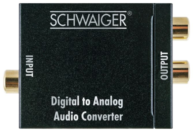 ADW200 513 Audio Konverter Digital-Analog Schwarz 