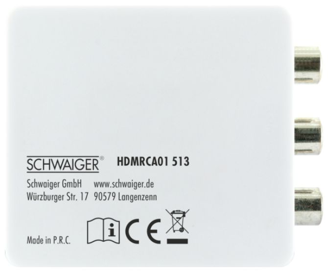 HDMRCA01 2-fach Verteiler für Sat Kabel Koax Kabel und Antennenanlagen (4dB) 
