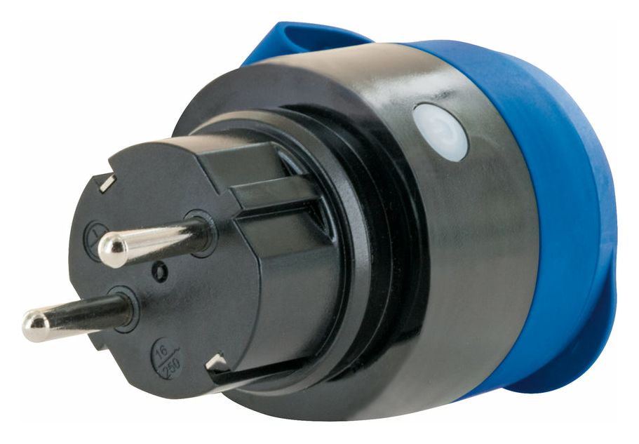 Steckdosenadapter Outdoor WiFi mit Einspeisemessfunktion  (Schwarz/Blau) 