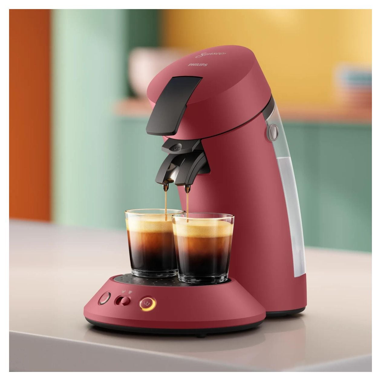 CSA210/90 Original Plus Kaffeepad Maschine  (Rot) 