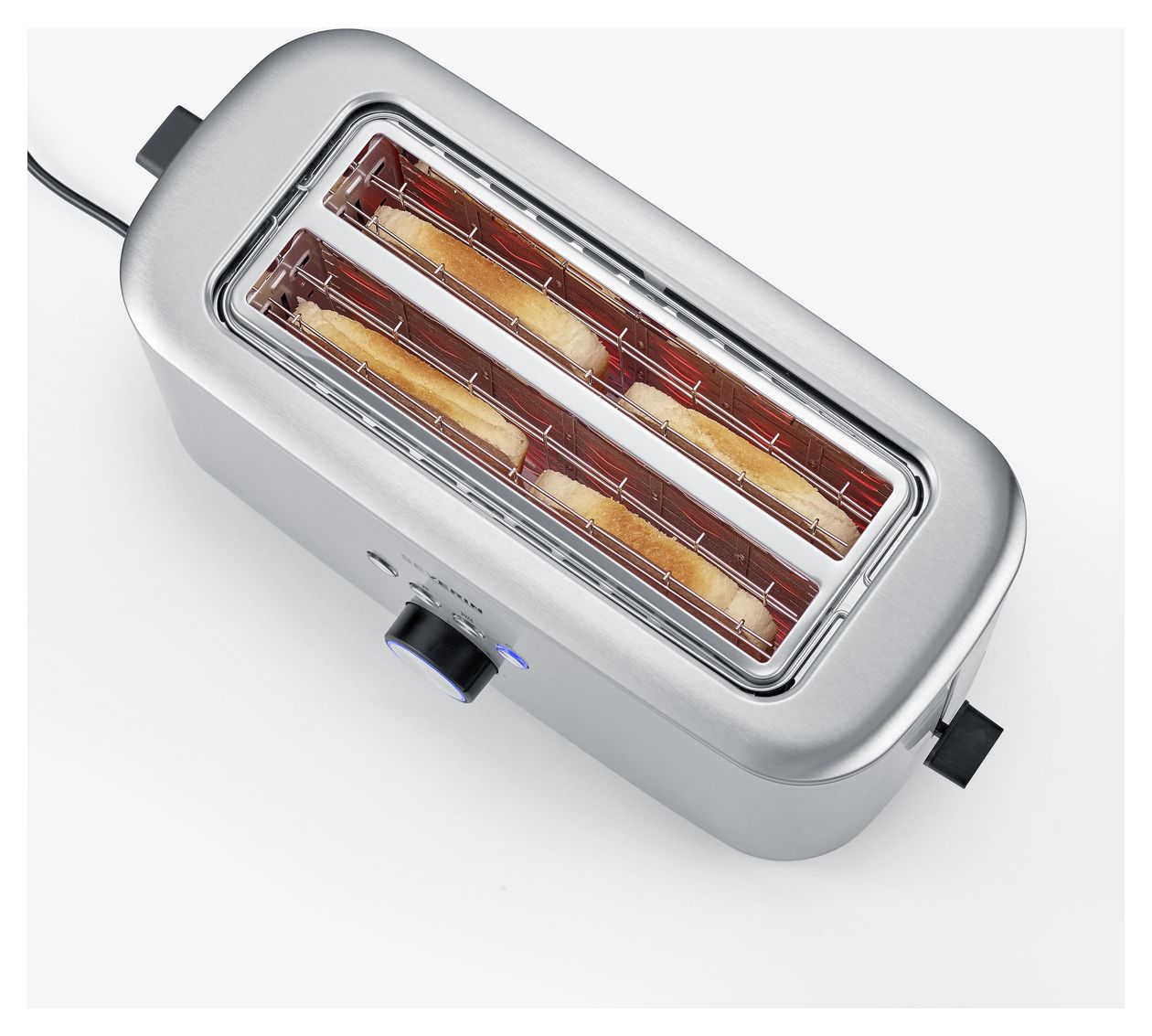 AT2621 Toaster 1400 W 4 Scheibe(n) 7 Stufen  (Schwarz, Edelstahl) 
