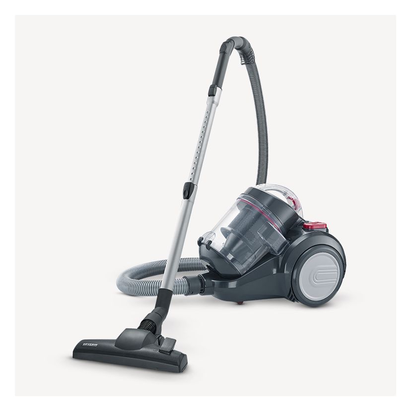 CY7089 Single Zyclone Bodenstaubsauger Beutellos 750 W HEPA  (Schwarz, Rot) 