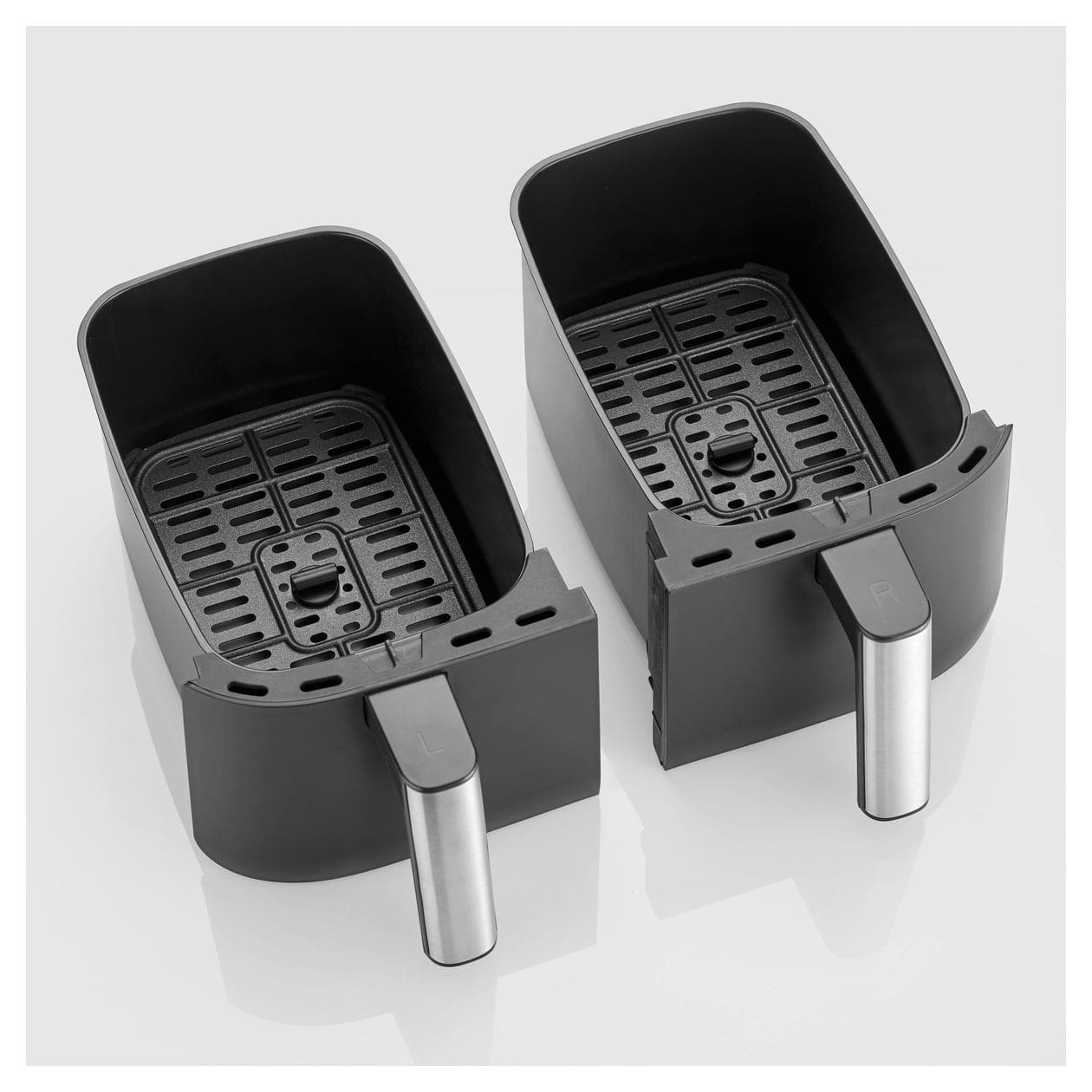 FR2453 Doppel Heißluftfritteuse 3,25 l 2850 W  (Schwarz, Silber) 