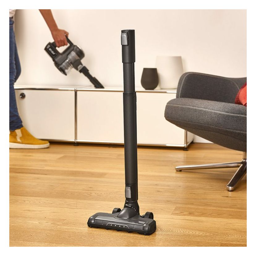 HV7155 Handstaubsauger Beutellos bis 40 min Laufzeit 21,6 V  (Schwarz, Silber) 