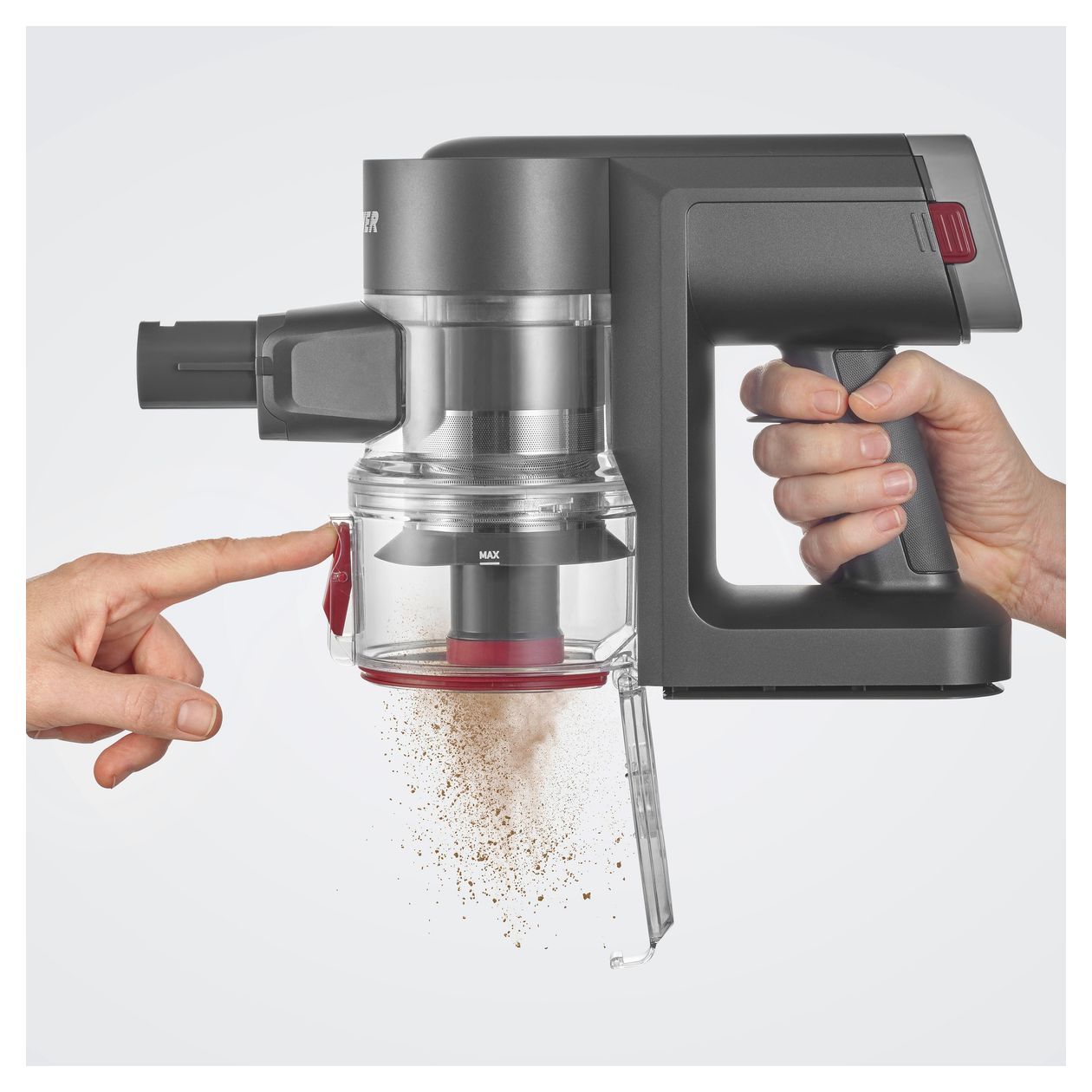 HV7968 Handstaubsauger mit Staubbeutel 25,9 V (Anthrazit, Rot, Silber) 