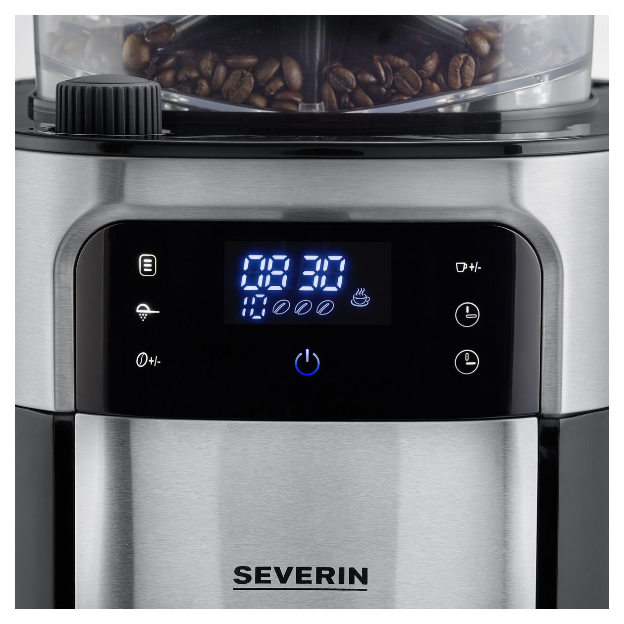 KA4813 10 Tassen Filterkaffeemaschine  (Schwarz, Edelstahl) 