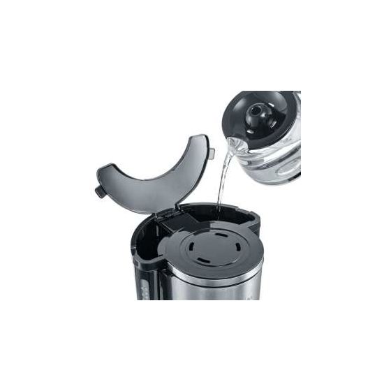 KA4825 10 Tassen Filterkaffeemaschine  (Schwarz, Edelstahl) 