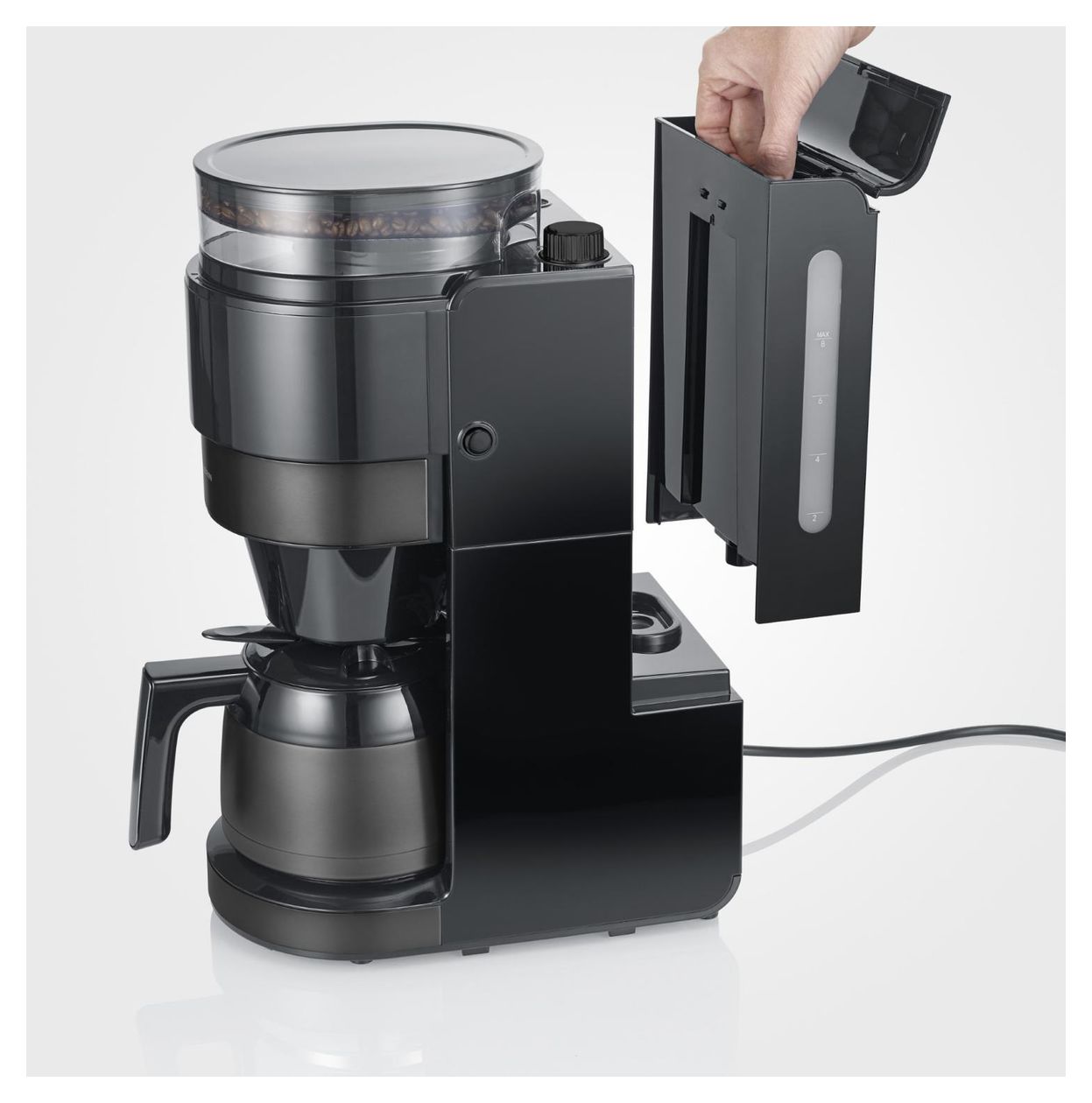 KA4831 8 Tassen Thermo Filterkaffeemaschine 1,0 l  (Schwarz) 