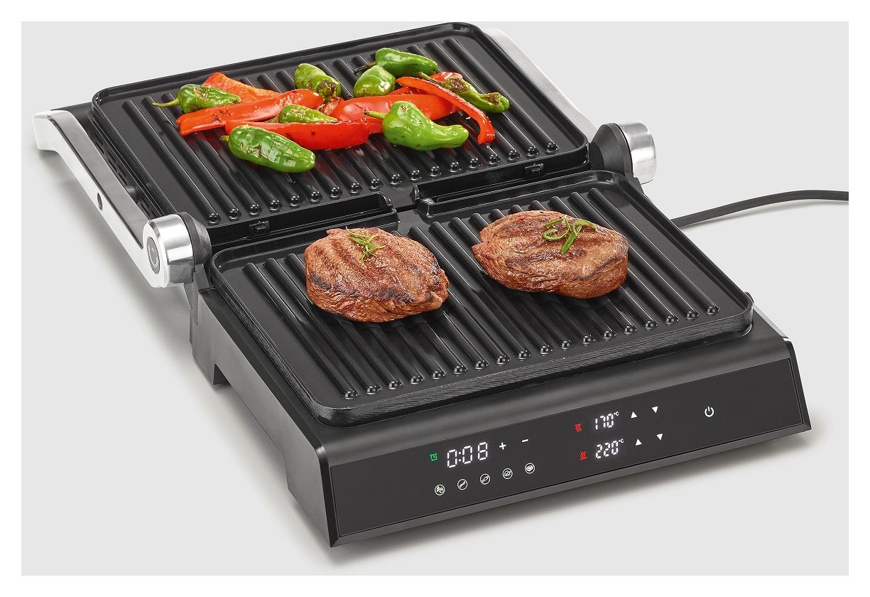 KG2399 1800 W mit 300 x 220 mm Fläche  (Schwarz, Edelstahl) 