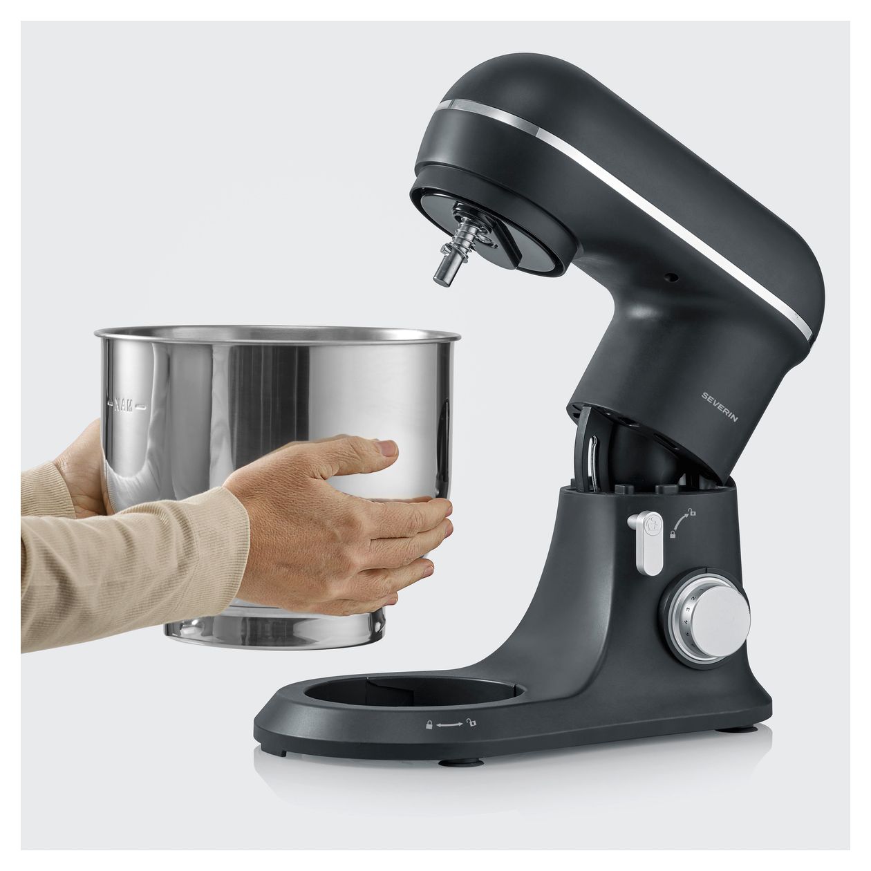 KM3899 1200 W Küchenmaschine 5,3 l  (Schwarz) 