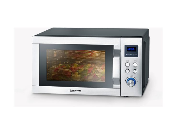 MW7777 Freistehende Mikrowelle 900 W Größe: mittel 10 Stufen Grill  (Schwarz, Edelstahl) 