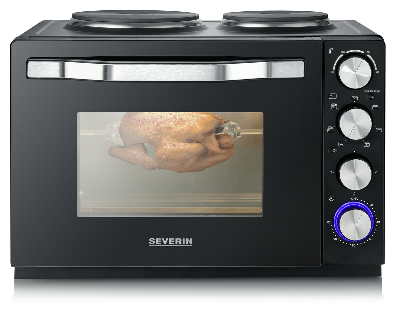 TO2074 Back-und Toastofen m.Koch­plat­ten  2500 W 