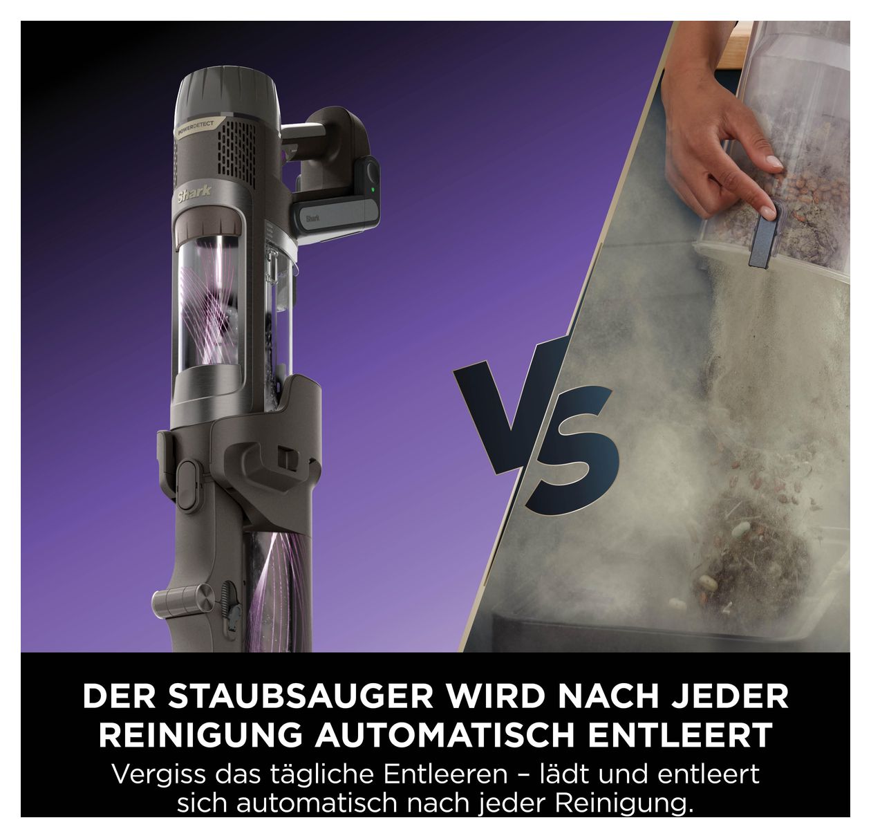 IP3256EUT PowerDetect Clean & Empty Handstaubsauger Beutellos bis 70 min Laufzeit Allergie-Filter  (Braun) 