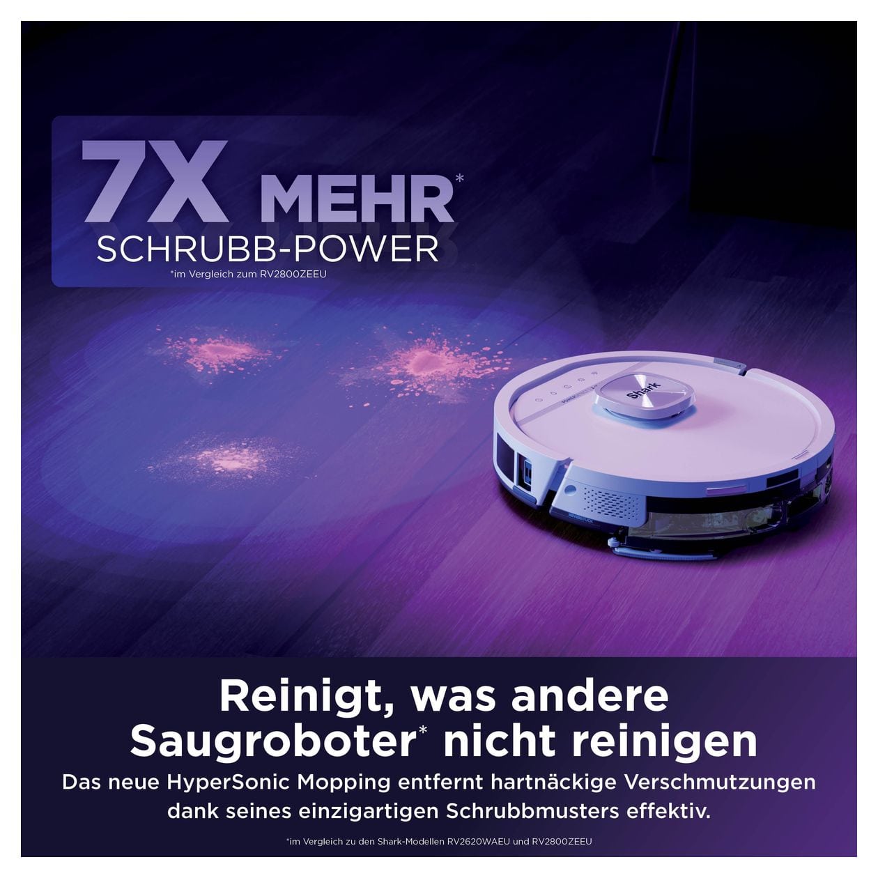 RV3010XEEUWH Saugroboter nass/trocken 180 min Akku  (Weiß) 