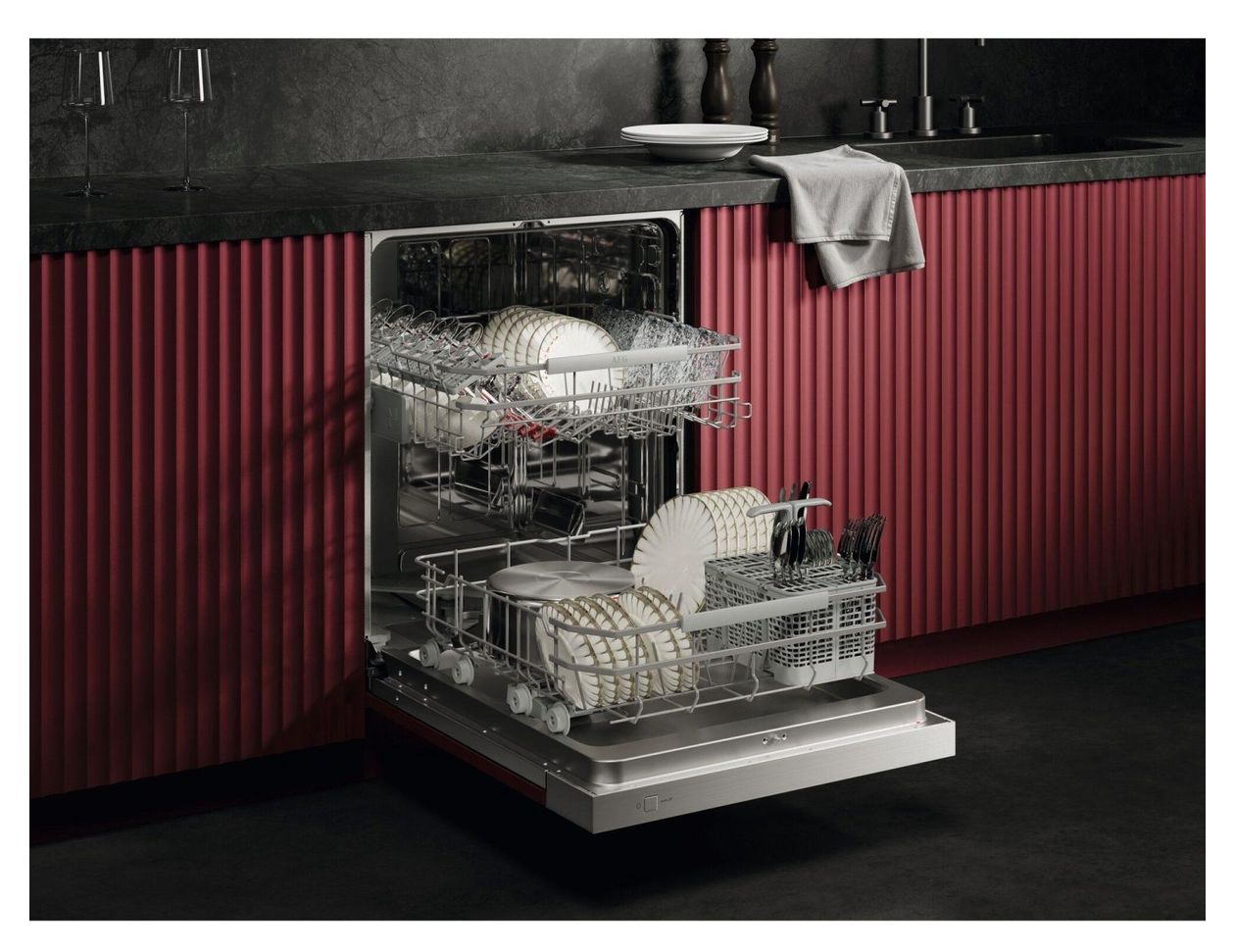 Serie 7000 GT7200B1SGM 60 cm Geschirrspüler teilintegriert (ohne Front) Leise 13 Maßgedecke aquaStop Funktion 