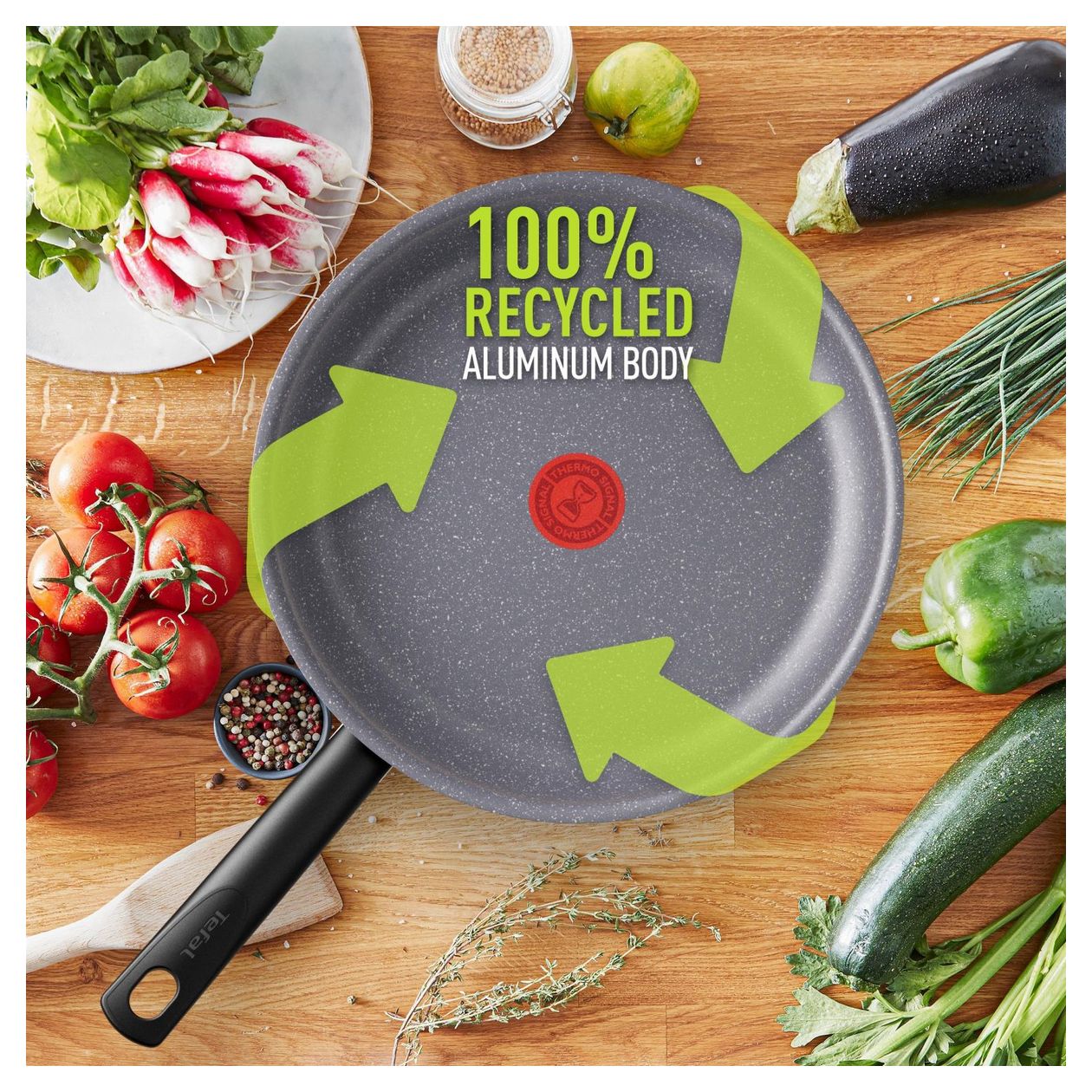 G28104 Black Stone Allzweckpfanne 24 cm Rund Mineralia + beschichtet 