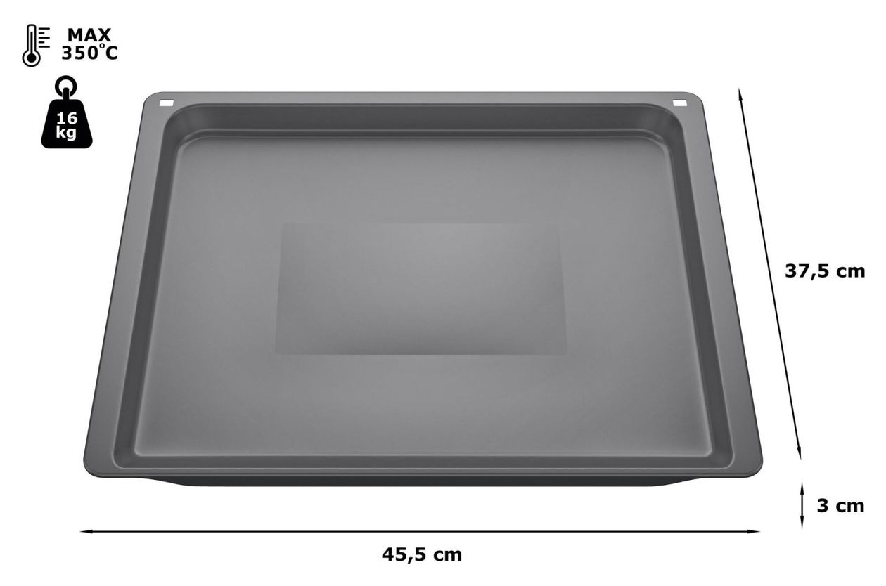 Z12CB10A0 Backblech, 30 x 455 x 375 mm spülmaschinengeeignet 
