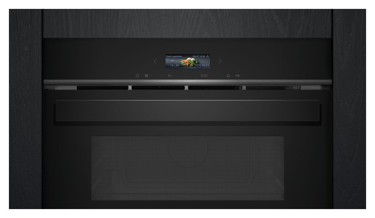 iQ700 CE932GXB1 Einbau-Mikrowelle 1000 W Größe: groß 5 Stufen Grill (Schwarz) 