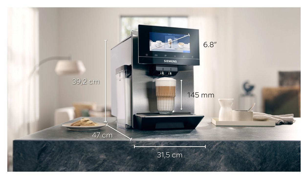 EQ900 TQ903D03 Kaffeevollautomat 19 bar 2,3 l 375 g AutoClean  (Edelstahl) 