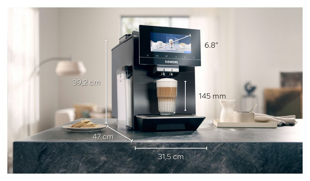 EQ900 TQ907DF5 Kaffeevollautomat 19 bar 2,3 l 270 g AutoClean (Dark inox) 