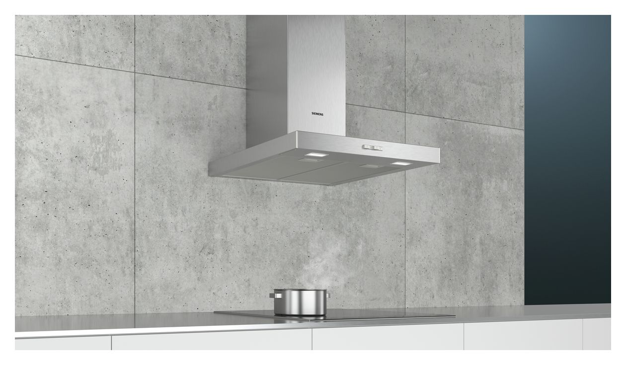 iQ100 LC64BBC50 Abluft Dunstabzugshaube/Esse Wand 60 cm (Edelstahl) 