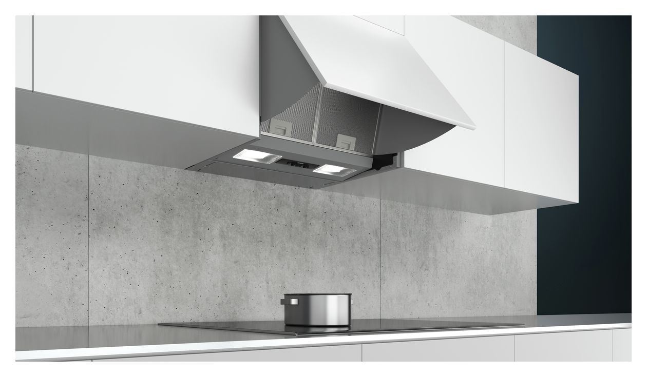 iQ100 LE63MAC00 Zwischenbau Dunstabzugshaube/Esse Einbau 60 cm (Edelstahl) 