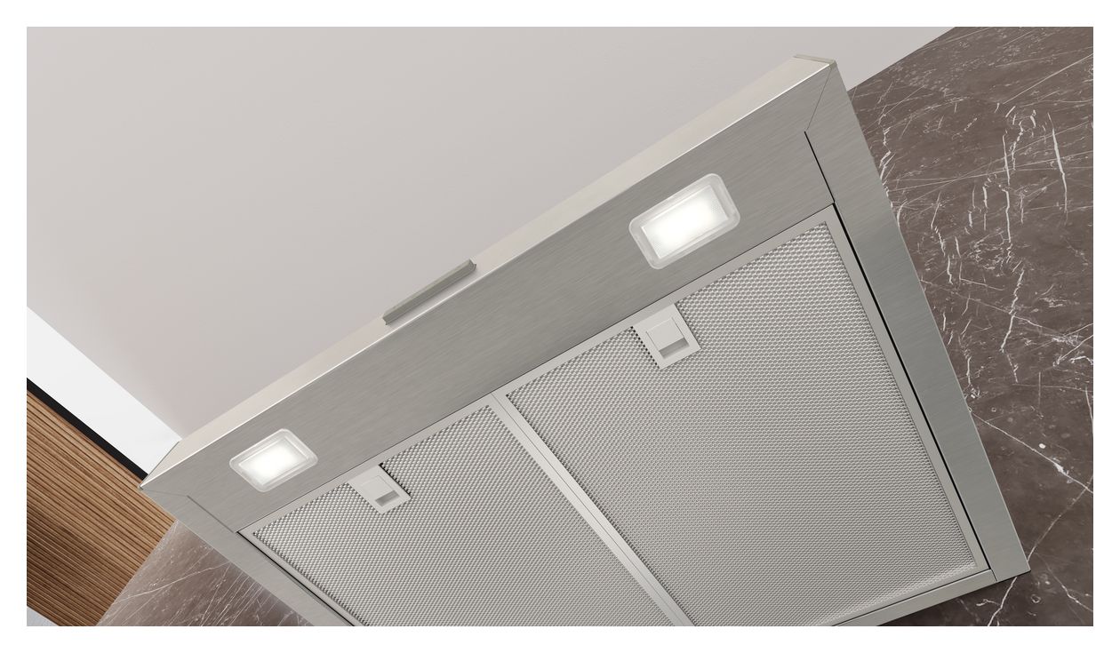 iQ300 LC65BCC30 Abluft/Umluft Dunstabzugshaube/Esse Wand 60 cm (Silber) 