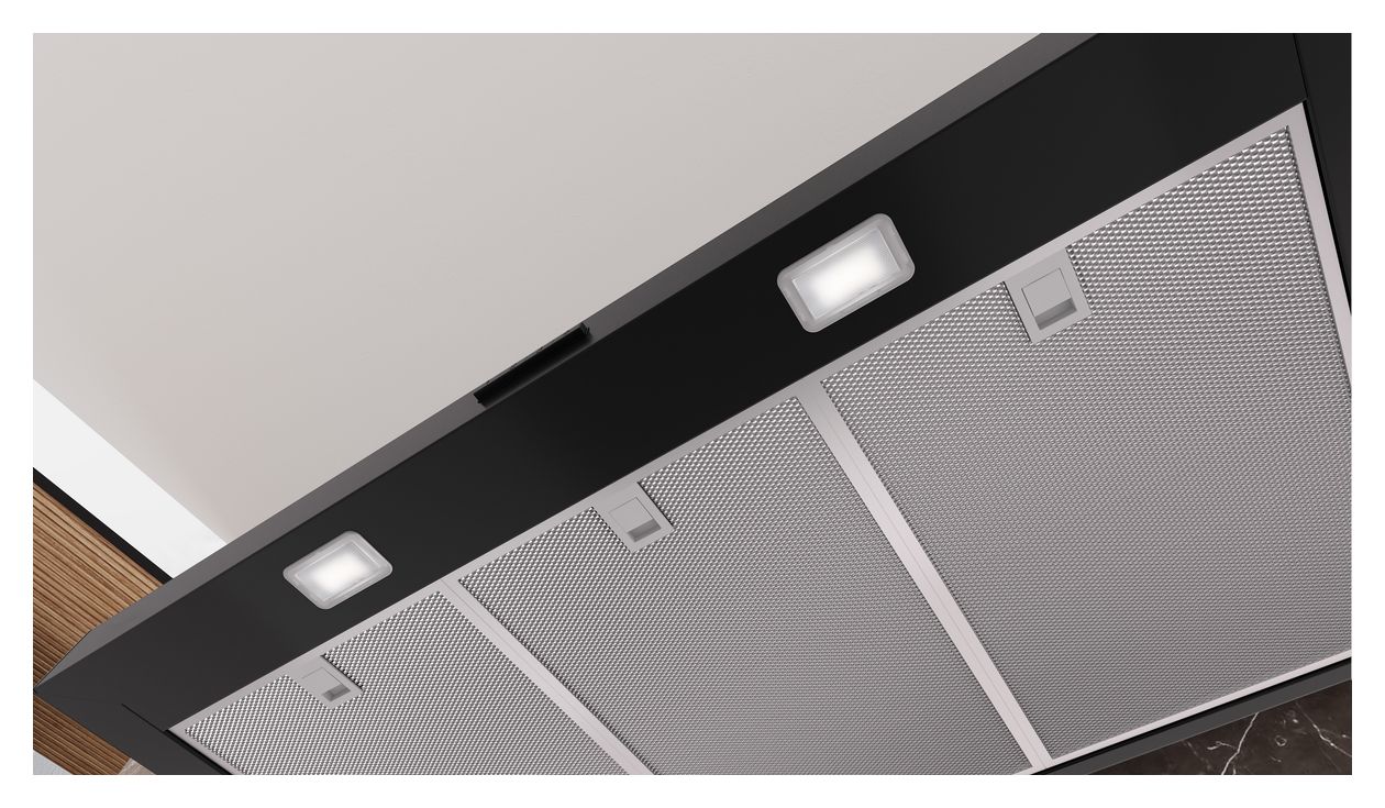 iQ300 LC95BCC60 Dunstabzugshaube Wand 90 cm Abluft/Umluft (Schwarz) 