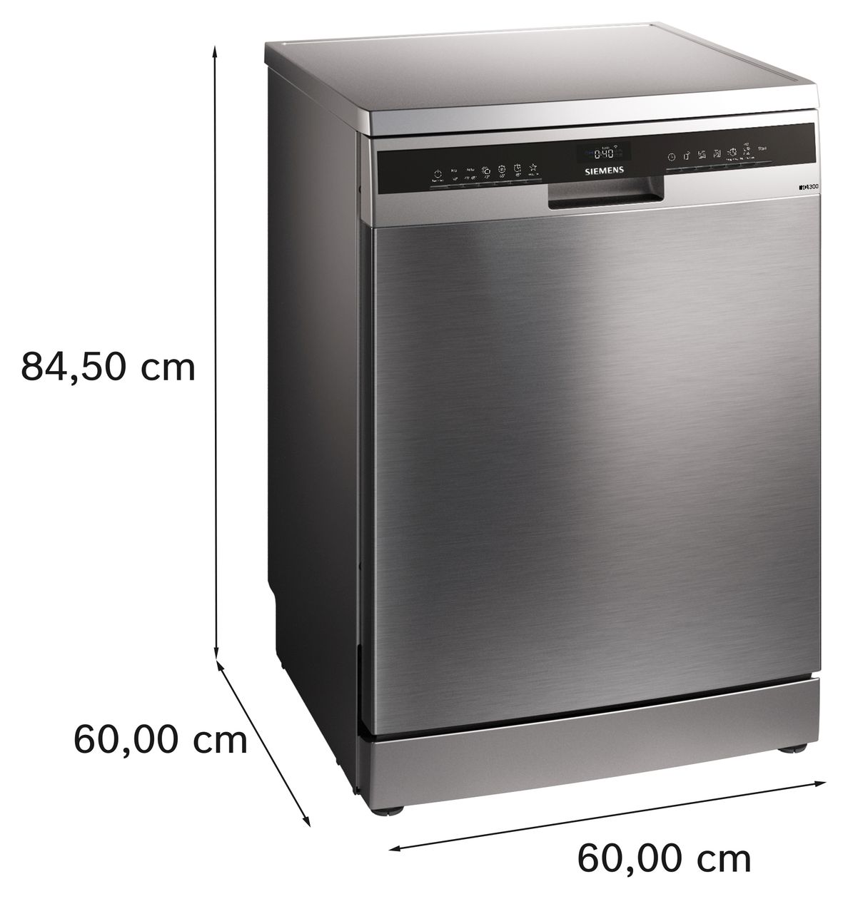 iQ300 SN23EI03KE 60 cm Geschirrspüler freistehend Sehr leise 13 Maßgedecke aquaStop Funktion 