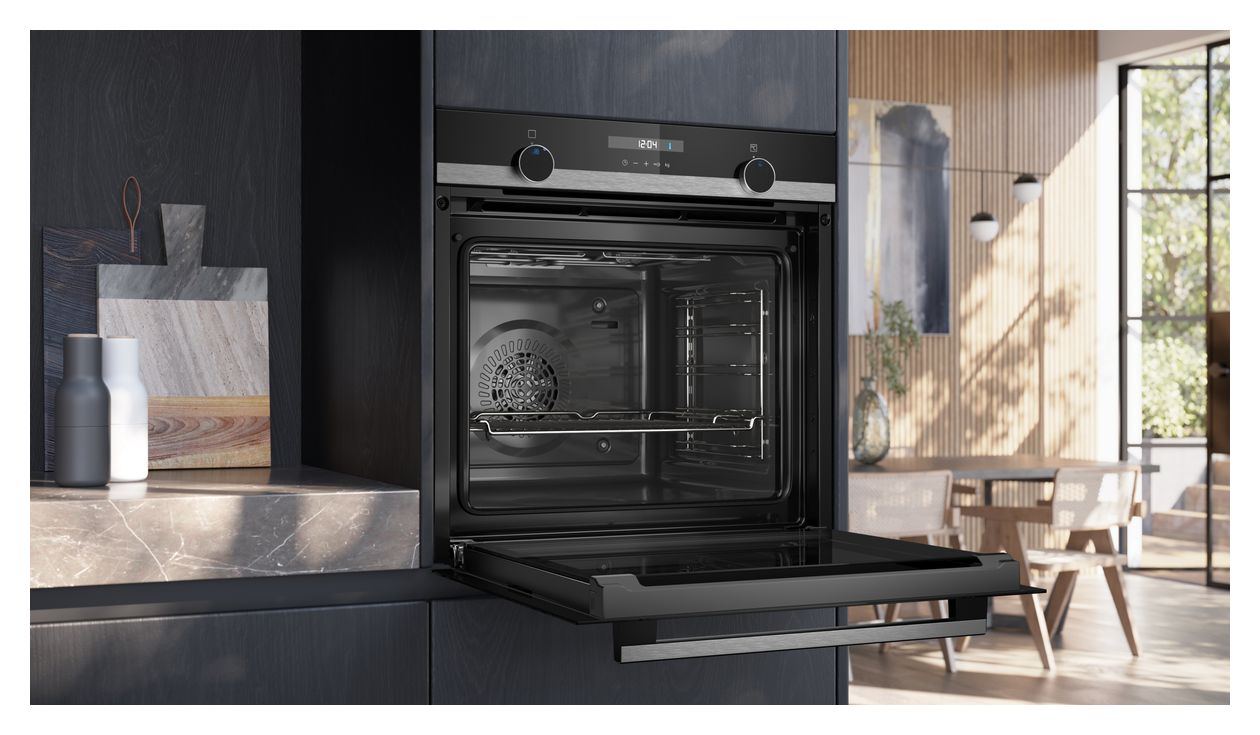 iQ500 HB517GBS3 Einbaubackofen groß AutoClean 