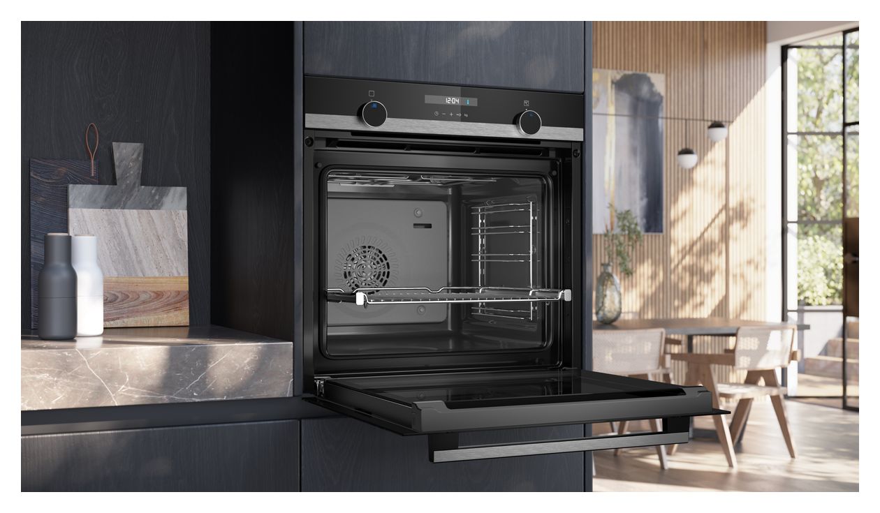 iQ500 HB537GES3 Einbaubackofen groß AutoClean 