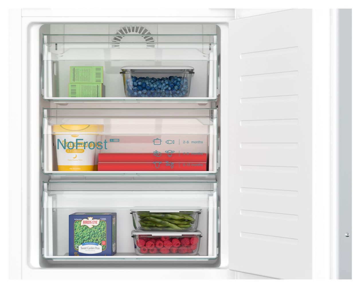 iQ500 KI86NADD0 184 l / 76 l 177,5 cm Einbau Kühl-/Gefrierkombination 186 kWh NoFrost 