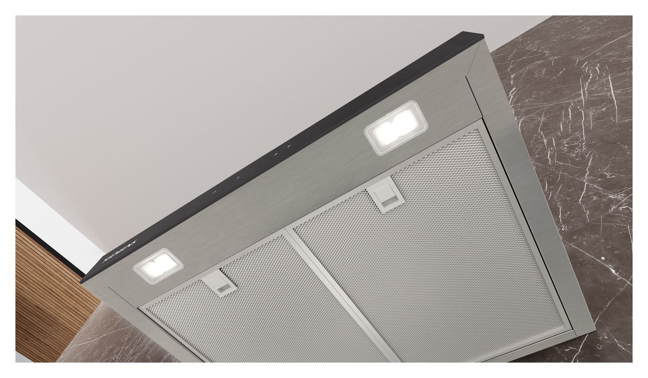 iQ500 LC67BDN30 Abluft/Umluft Dunstabzugshaube/Esse Wand 60 cm (Schwarz, Edelstahl) 
