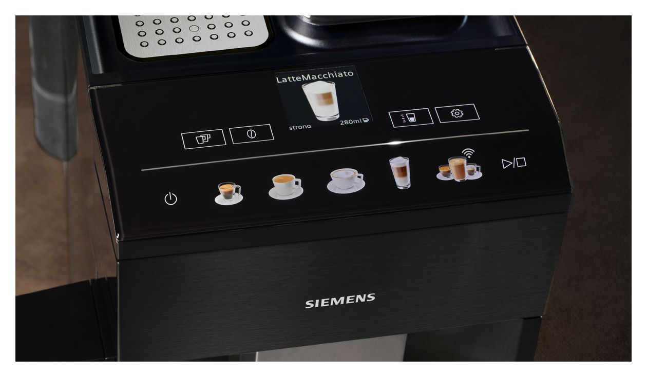 iQ500 TQ518DF3 Kaffeevollautomat 15 bar 1,9 l 270 g  (Schwarz, Edelstahl) 