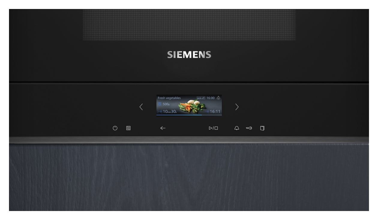 iQ700 BE732L1B1 Einbau-Mikrowelle 900 W Größe: mittel Grill (Schwarz) 