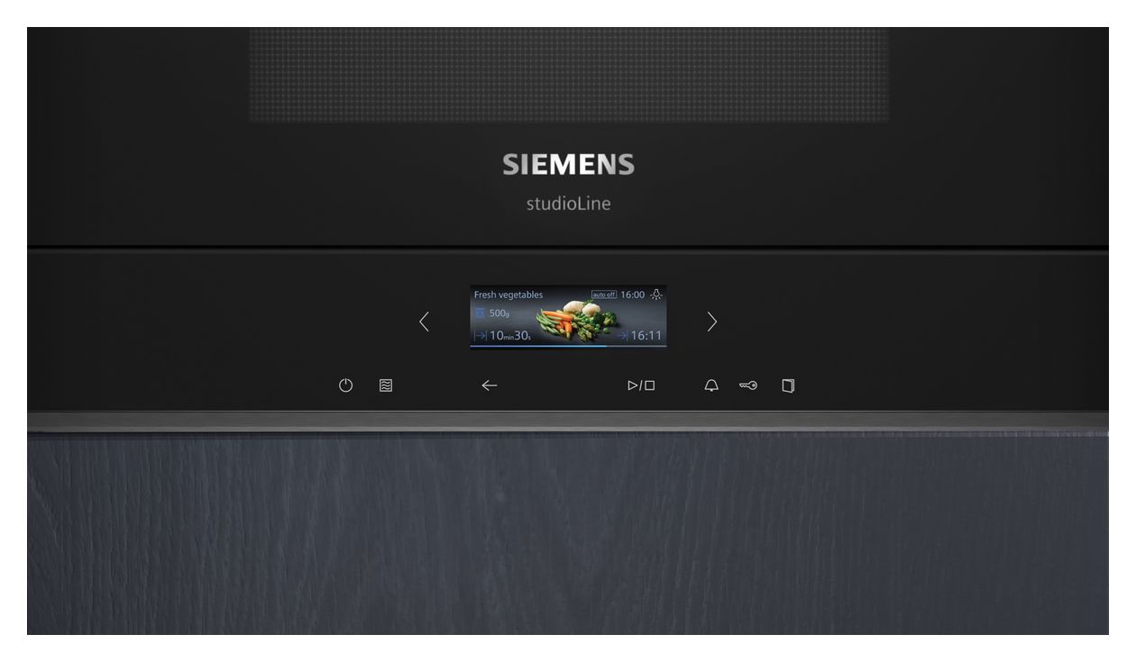 iQ700 BF722R1B1 Einbau-Mikrowelle 900 W Größe: mittel 5 Stufen (Schwarz) 