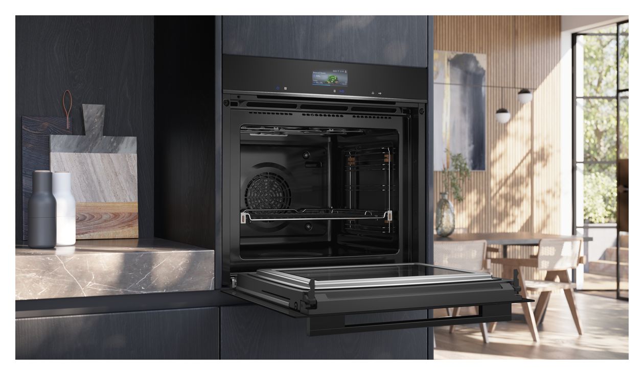 iQ700 HM776GKB1 Einbaubackofen groß AutoClean Mikrowelle 