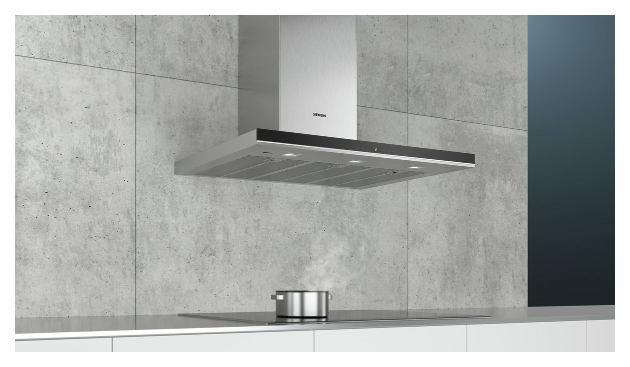 iQ700 LC91BUR50 Abluft/Umluft Dunstabzugshaube/Esse Wand 90 cm (Edelstahl) 