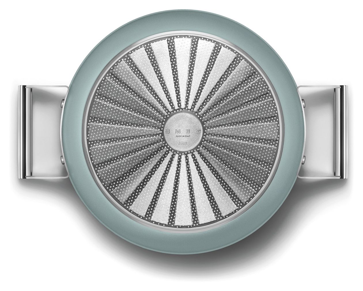 DPF2812EGM Schmorpfanne 50's Style 28 cm Keramik beschichtet für alle Herdplatten und Backöfen bis 250° mit Glas-Deckel 