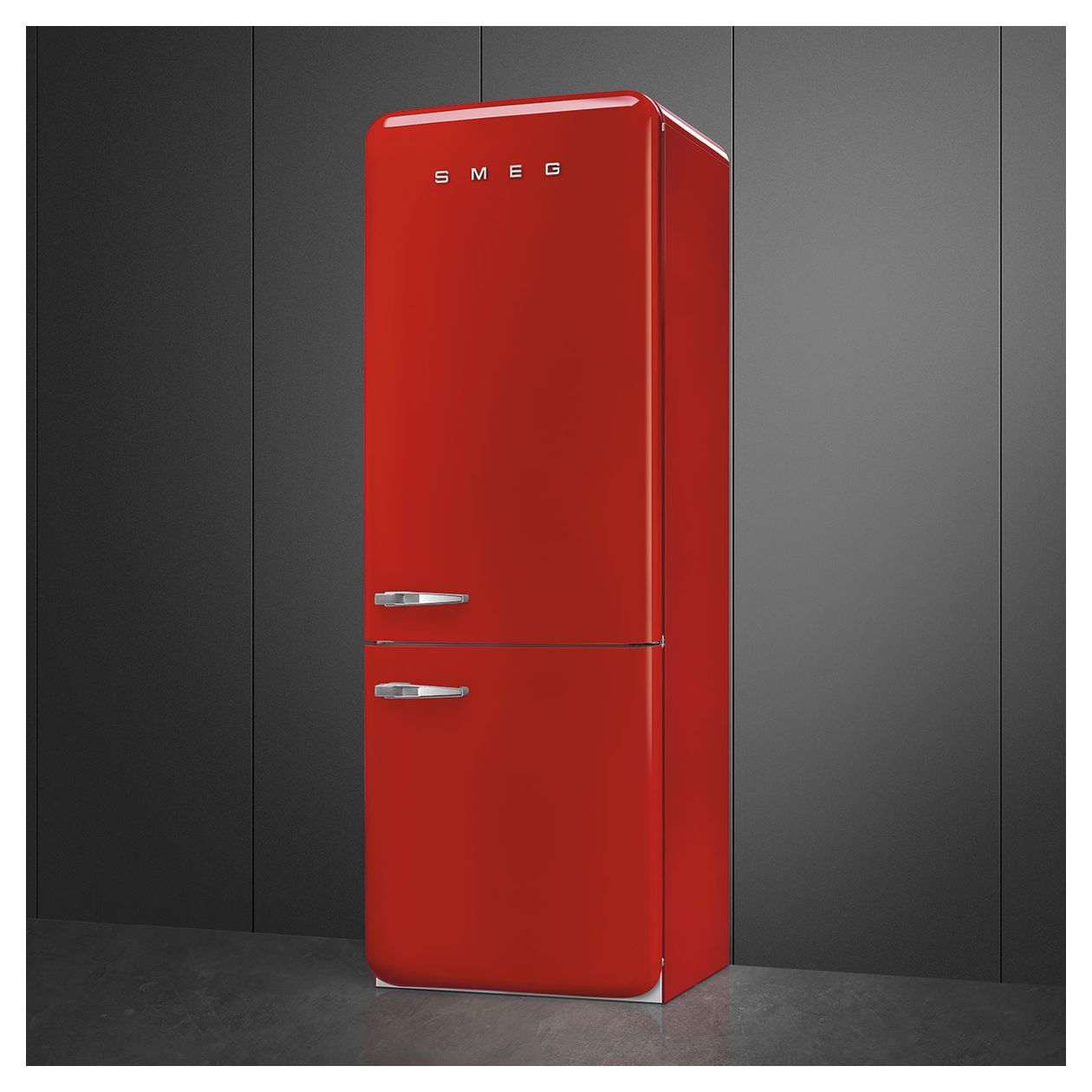 FAB38RRD6 344 l / 137 l Kühl-Gefrierkombi freistehend NoFrost 230 kWh Jahr  (Rot) 
