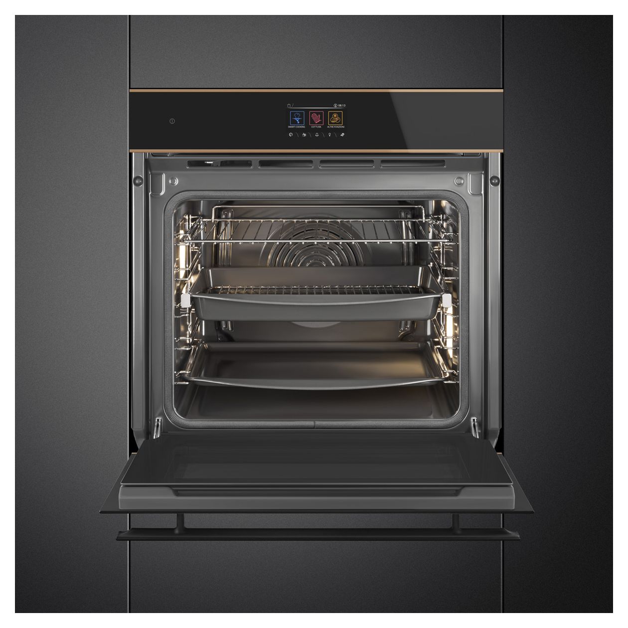 SOP6604TPNR Einbaubackofen 68 l Dampfgaren AutoClean 