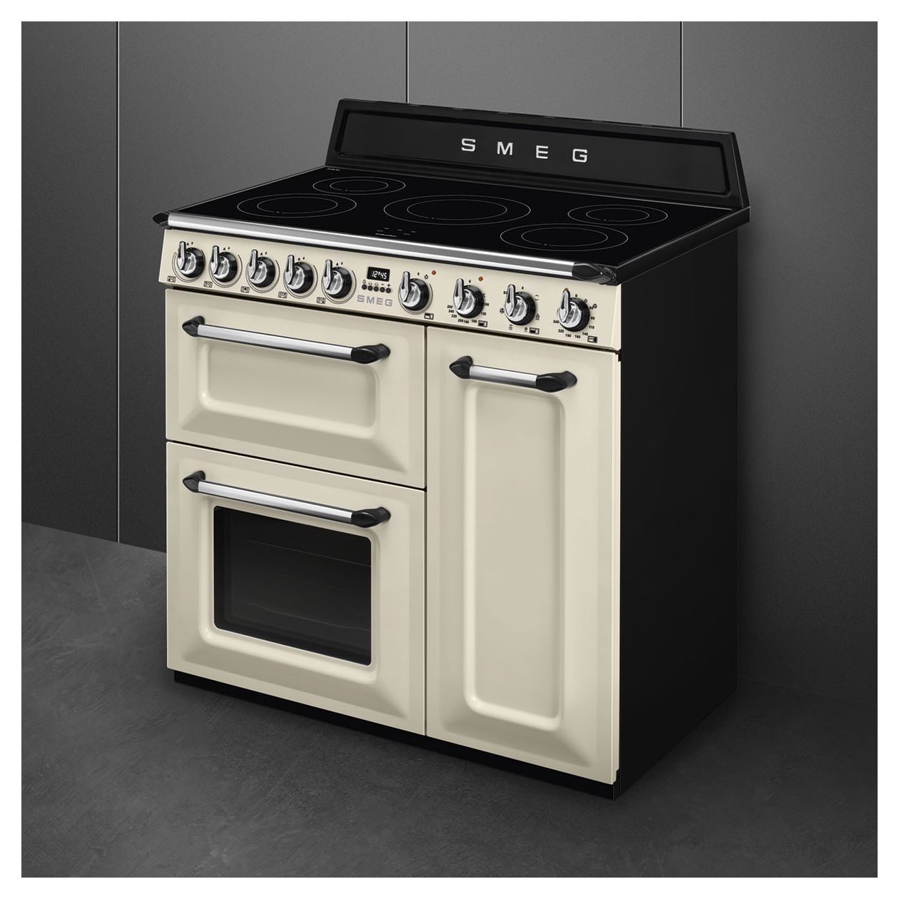 TR93IP2 Range Cooker (Kochherd) Elektro normal 5 Beheizungsarten mit Induktions Kochfeld 