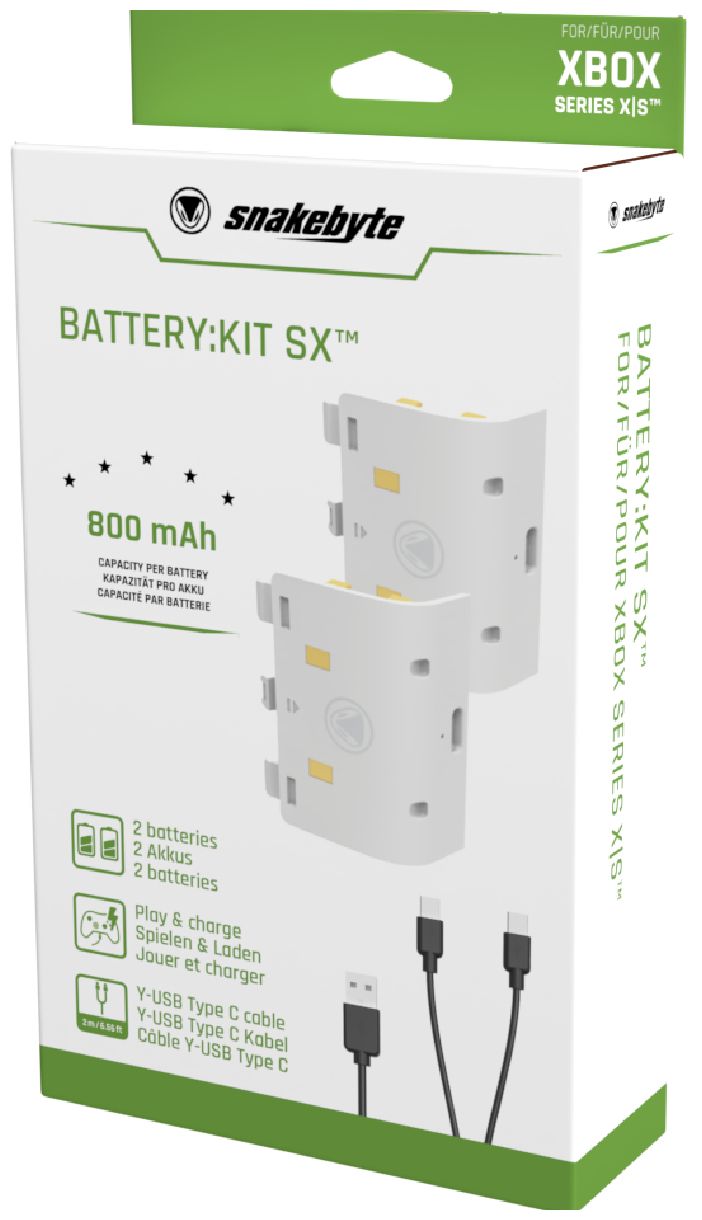 Xbox Series S/Series X Battery:Kit SX Spiele-Controllerbatterie (Weiß) 