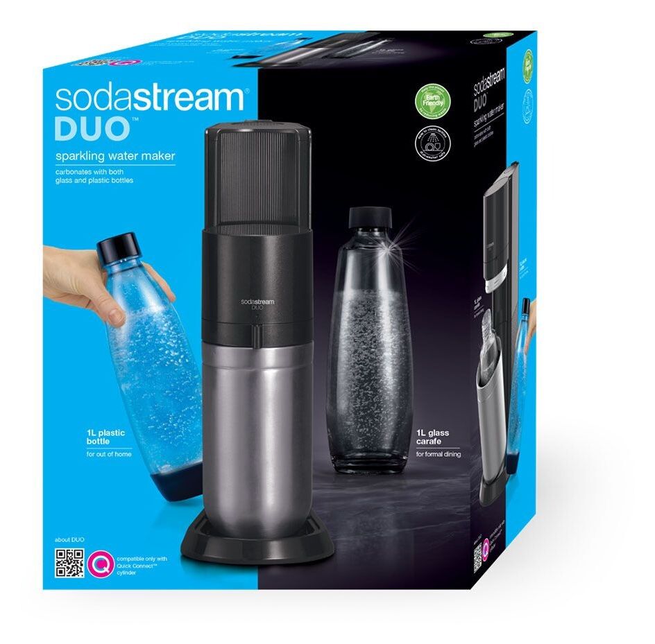 Duo Wassersprudler  (Schwarz, Edelstahl) 