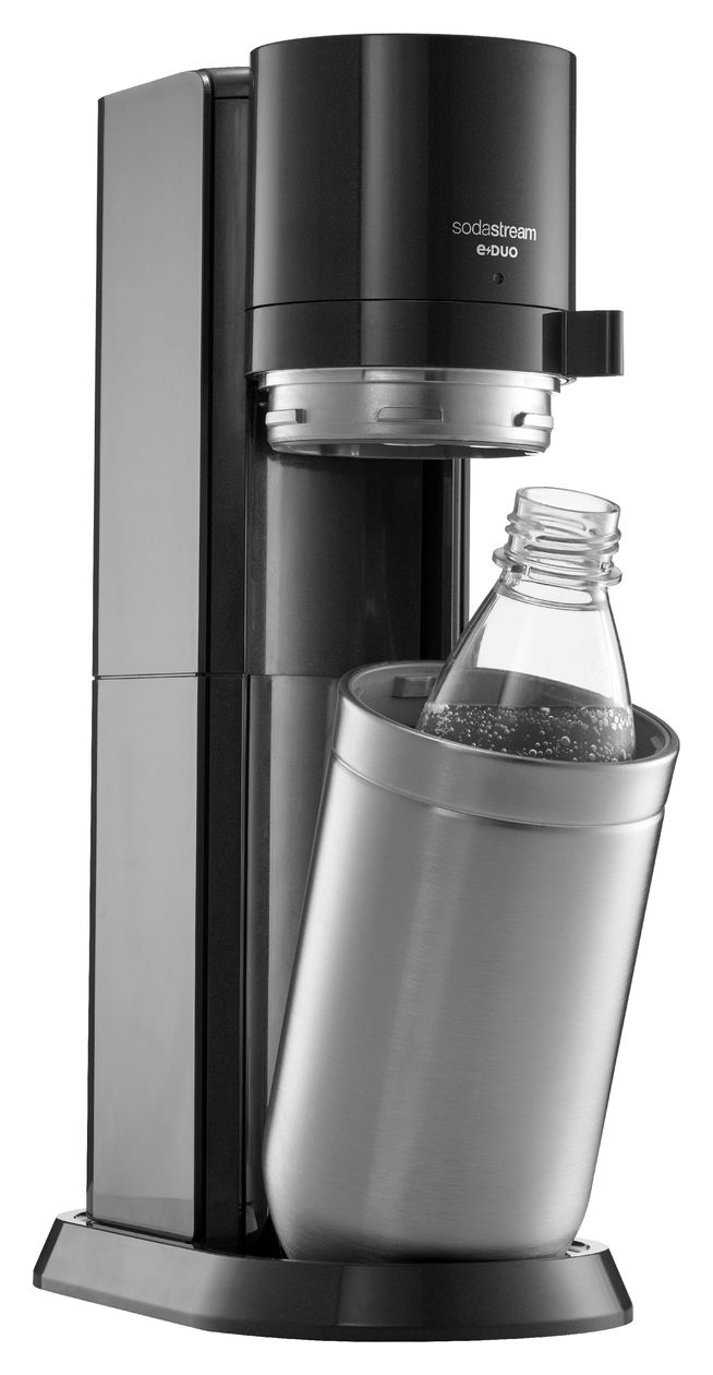 E-Duo Wassersprudler  (Schwarz, Edelstahl) 